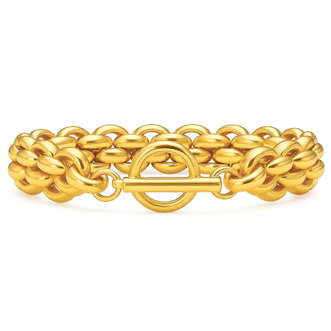 Rosalinda Chunky Chain Bracelet in Gold