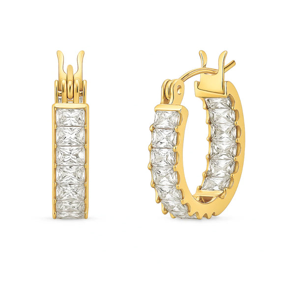 Lyndsay Huggie Hoop Earrings