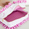 Goldie Girl Bows Ruffled Nylon XL Pouch