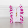 Goldie Girl Bows Ruffled Nylon Large Clear Pouch