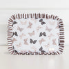 Butterfly Season Ruffled Nylon XL Pouch