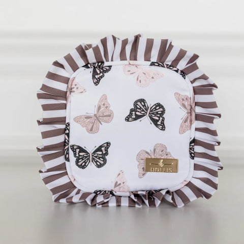 Butterfly Season Ruffled Nylon Tech Organizer