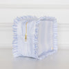 Blue Fawn Ruffled Nylon XL Pouch