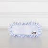 Blue Fawn Ruffled Nylon Pencil Pouch