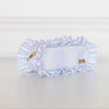 Blue Fawn Ruffled Nylon Pencil Pouch