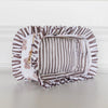 Butterfly Season Ruffled Nylon Large Clear Pouch