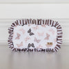 Butterfly Season Ruffled Nylon Medium Pouch