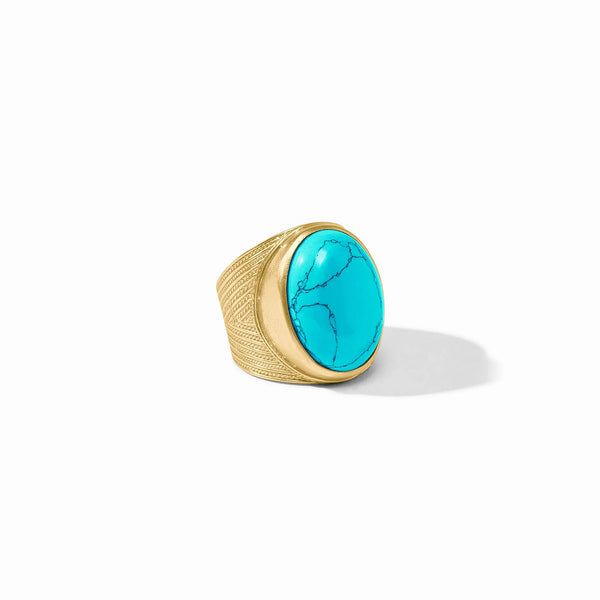 Verona Statement Ring in Turquoise Blue