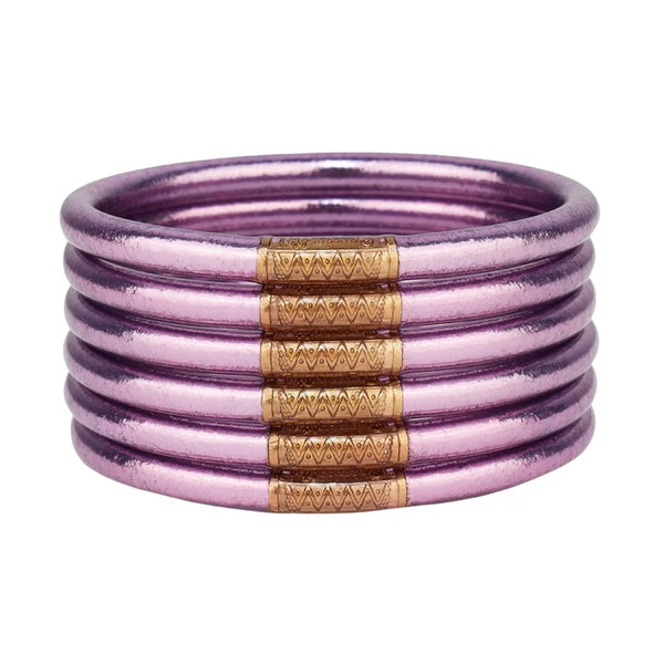 Lila All Weather Bangles - Set of 6