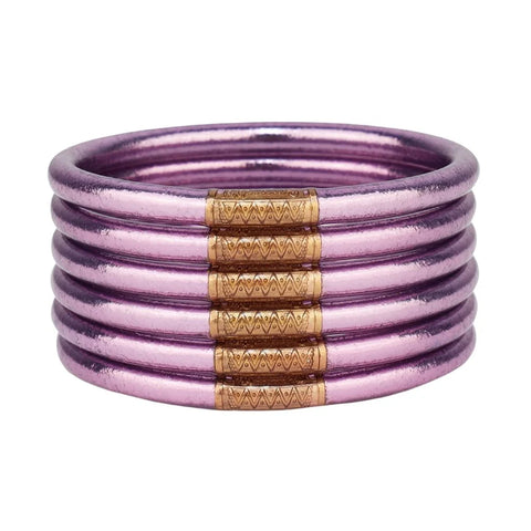 Lila All Weather Bangles - Set of 6