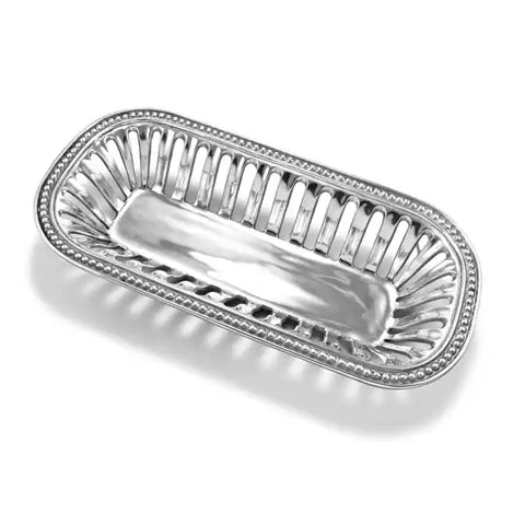 Flutes and Pearls Bread Basket