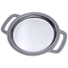 Flutes & Pearls Small Round Handled Tray
