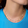Windsor Delicate Station Necklace in Gold Cubic Zirconia