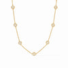 Windsor Delicate Station Necklace in Gold Cubic Zirconia