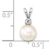 Timeless Pearl & Diamond Drop Pendant