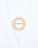 Rubi Pearl Lined Circle Scarf Slide Gold