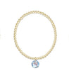 Classic Gold 3mm Bracelet - Reflection Small Charm