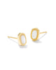 Mini Ellie Stud Earrings in Ivory Mother of Pearl