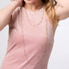 Solara Delicate Station Necklace in Gold