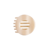 Almond Beige Flat Circle Hair Clip