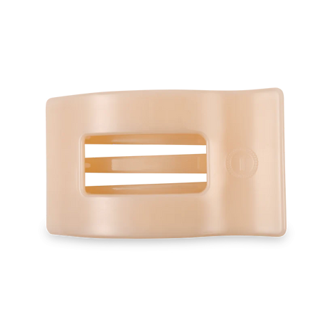 Almond Beige Flat Rectangle Hair Clip