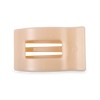 Almond Beige Flat Rectangle Hair Clip