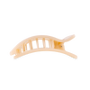 Almond Beige Flat Rectangle Hair Clip