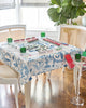 Amazon Blue Instructional Mahjonh Tablecloth