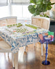 Amazon Blue Instructional Mahjonh Tablecloth