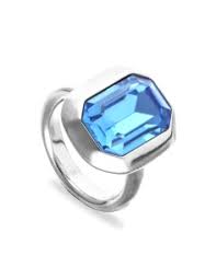 Núcelo Light Blue Statement Ring