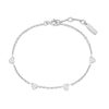 Pavé Puffed Heart Station Bracelet