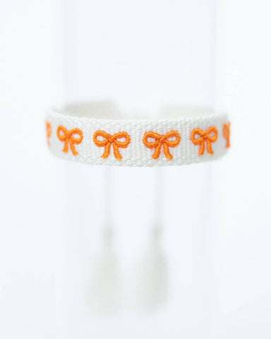 Mini Orange Bows Bracelet