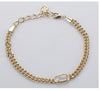 Grayson Delicate Link Chain Bracelet in Ivory Mother of Pearl