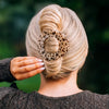 Blonde Tortoise Flat Circle Hair Clip