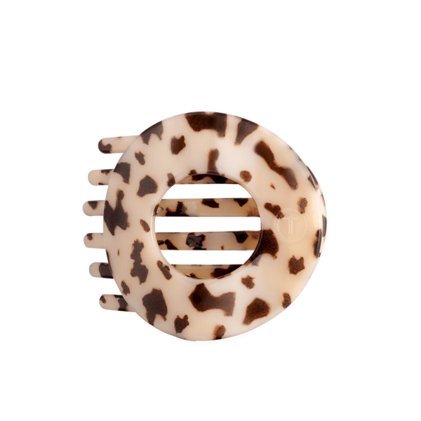 Blonde Tortoise Flat Circle Hair Clip