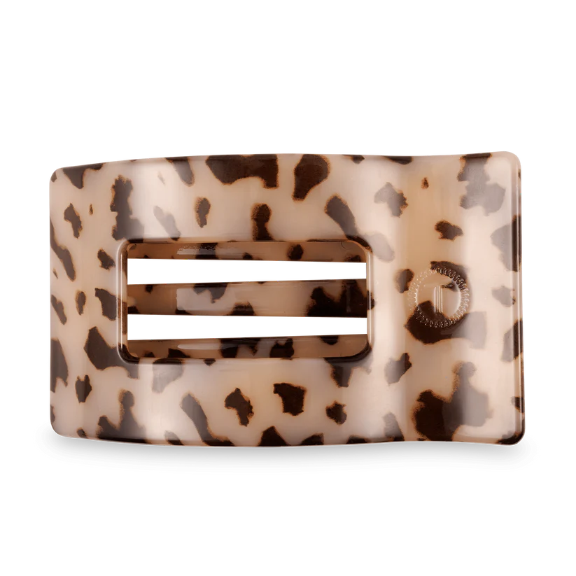 Blonde Tortoise Flat Rectangle Hair Clip