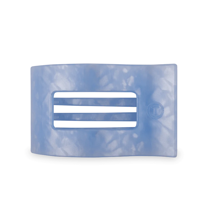Blue Lagoon Flat Rectangle Hair Clip