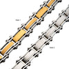Steel & Gold IP Reversible Bracelet