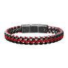 Allegiance Stainless Steel Bracelet in Red