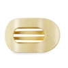 Butter Yellow Flat Round Hair Clip
