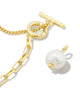 Leighton Gold Convertible Pearl Chain Necklace