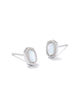 Mini Ellie Stud Earrings in Ivory Mother of Pearl