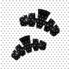 Classic Black Polka Dot Party Claw Clip