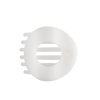 Coconut White Flat Circle Hair Clip
