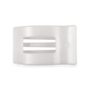 Coconut White Flat Rectangle Hair Clip