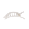 Coconut White Flat Rectangle Hair Clip