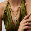 Colette Statement Necklace in Chalcedony Blue