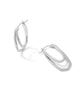 Murphy Hoop Earrings in White CZ