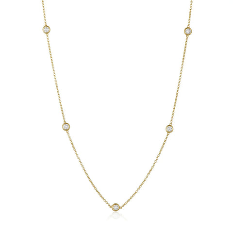 Lab Grown Diamond by the Yard Necklace