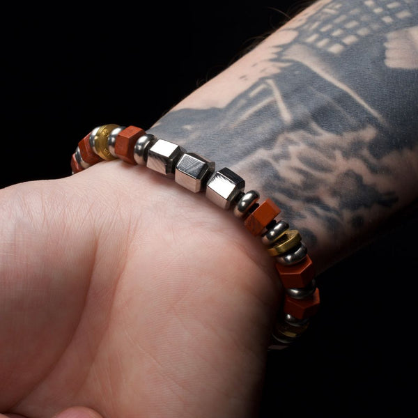 RESPECT Red Jasper Bushido Bracelet